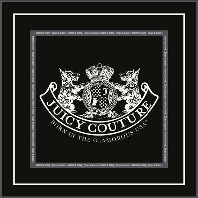 Foulard Scottie 70 × 70 cm – Nero