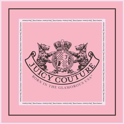 Foulard Scottie 70 × 70 cm – Rosa Juicy