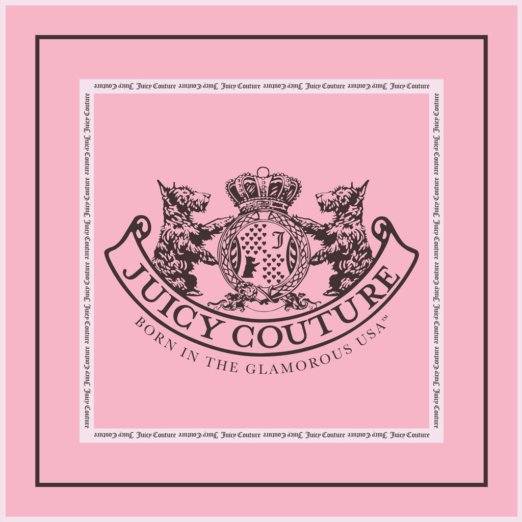 Foulard Scottie 70 × 70 cm – Rosa Juicy