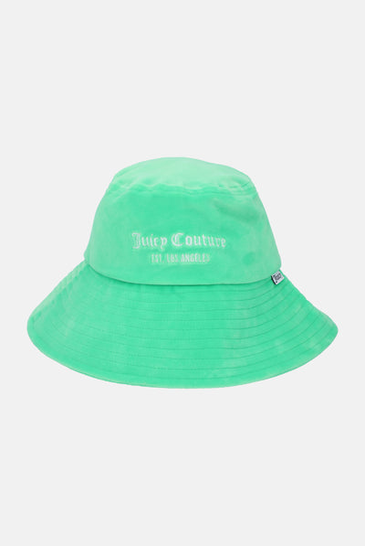 Cappello da pescatore Claudine Verde menta  in velluto