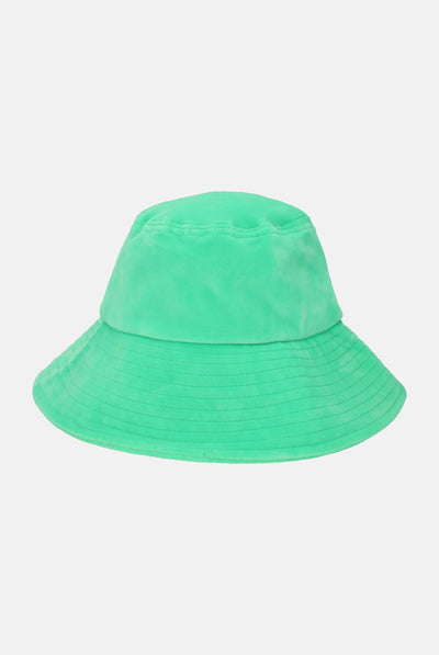 Cappello da pescatore Claudine Verde menta  in velluto