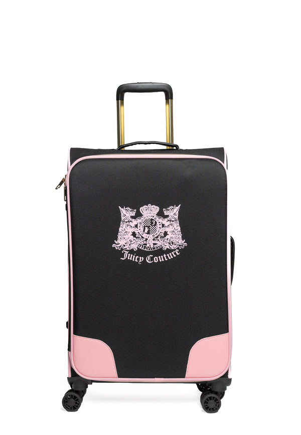 Trolley Grande Juicy Couture con logo stemma frontale colore Nero
