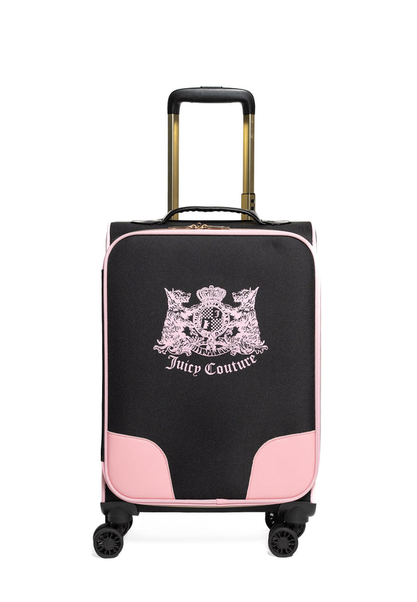 Trolley Grande Juicy Couture con logo stemma frontale colore Nero