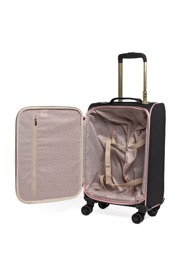Trolley Grande Juicy Couture con logo stemma frontale colore Nero