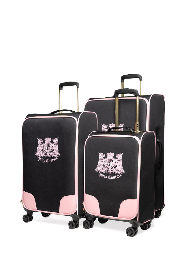 Trolley Grande Juicy Couture con logo stemma frontale colore Nero
