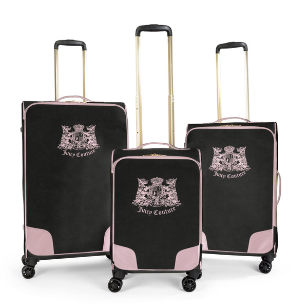 Trolley Grande Juicy Couture con logo stemma frontale colore Nero