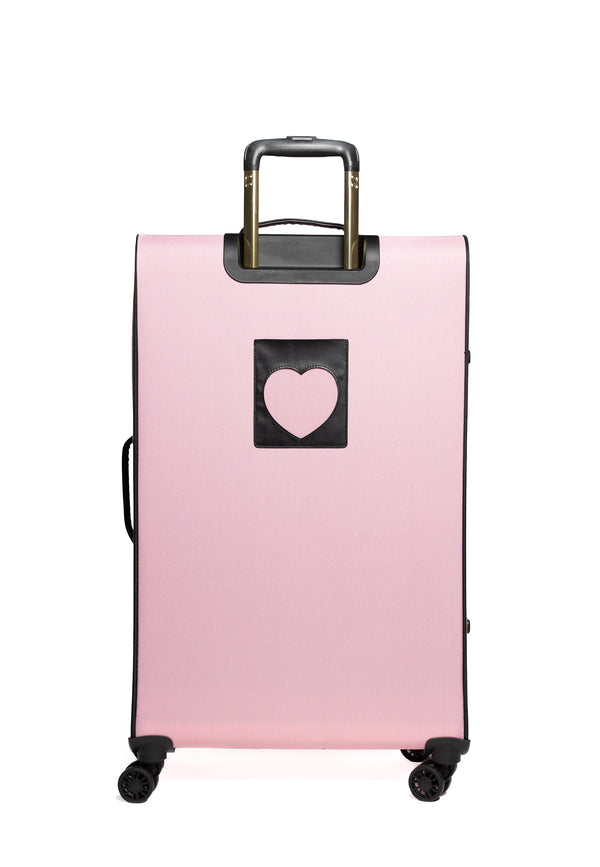 Trolley Grande Juicy Couture con logo stemma frontale colore Rosa