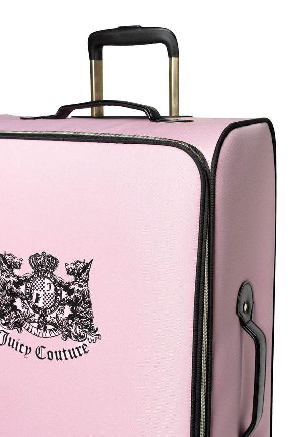 Trolley Grande Juicy Couture con logo stemma frontale colore Rosa