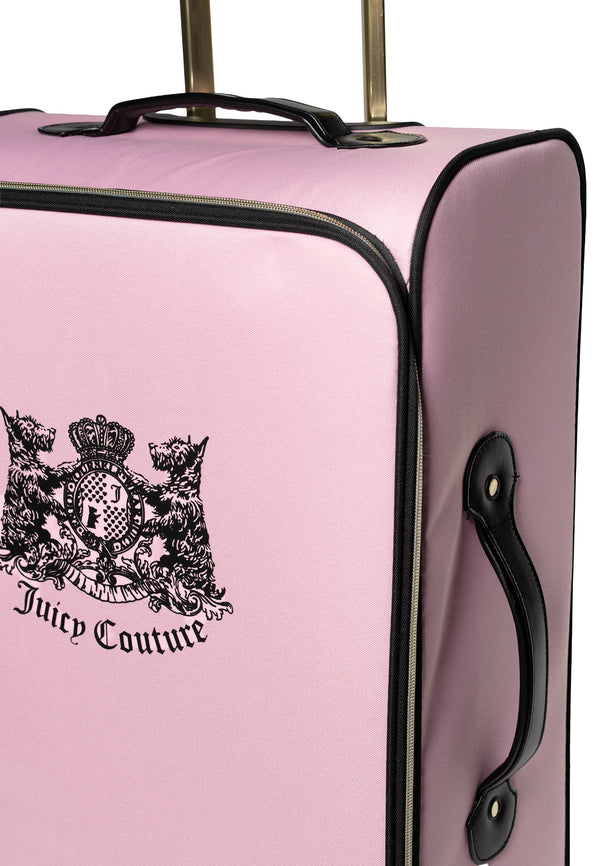 Trolley Grande Juicy Couture con logo stemma frontale colore Rosa