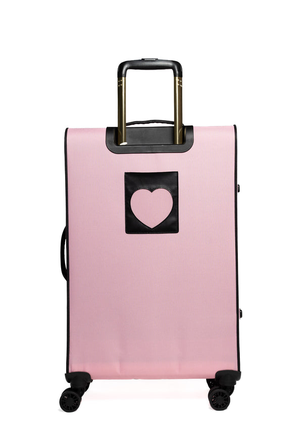 Trolley Grande Juicy Couture con logo stemma frontale colore Rosa