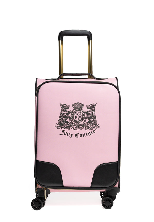 Trolley Grande Juicy Couture con logo stemma frontale colore Rosa