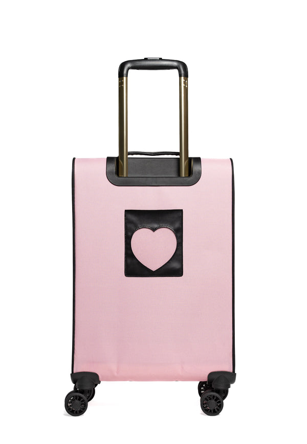 Trolley Grande Juicy Couture con logo stemma frontale colore Rosa