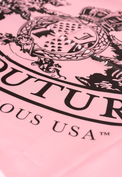 Foulard Dog Crest Rosa 90x90