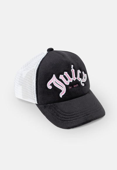 Cappellino Trucker Nero e Bianco Logo Juicy