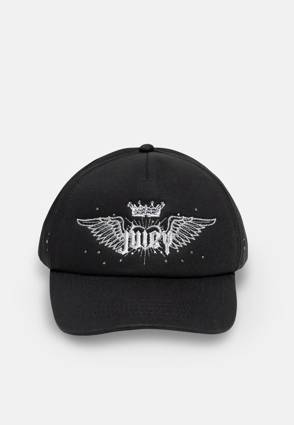Cappellino Baseball Zazu con Strass Nero