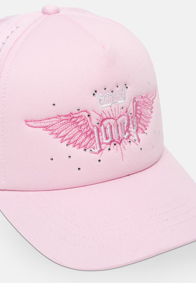 Cappellino Baseball Zazu con Strass Rosa Begonia