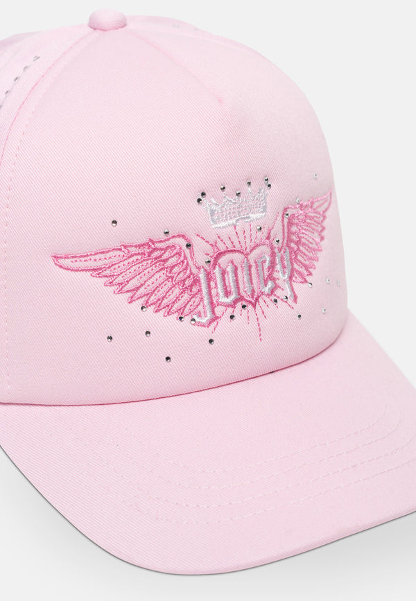 Cappellino Baseball Zazu con Strass Rosa Begonia