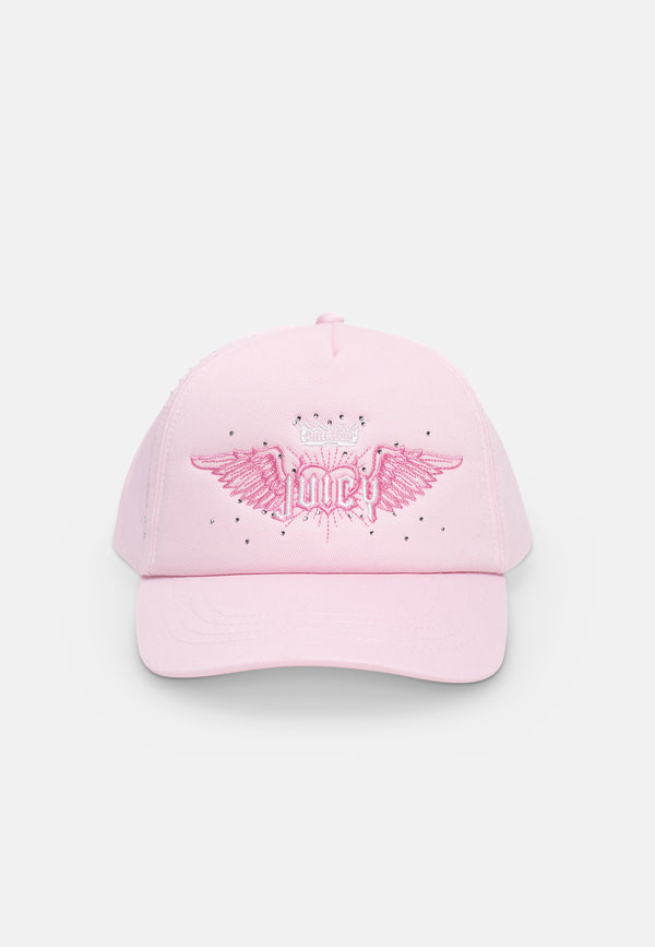 Cappellino Baseball Zazu con Strass Rosa Begonia