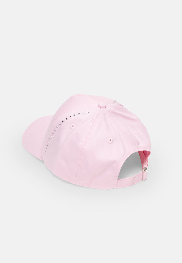 Cappellino Baseball Zazu con Strass Rosa Begonia