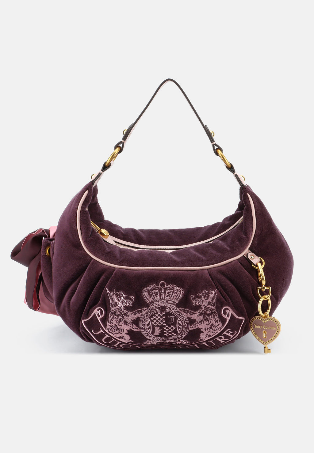 Borsa a Spalla Media Daydreamer in Velluto – Bordeaux