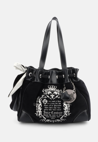 Borsa a mano DayDreamer Fairytale Nero in velour