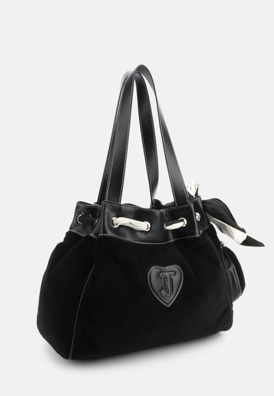 Borsa a mano DayDreamer Fairytale Nero in velour