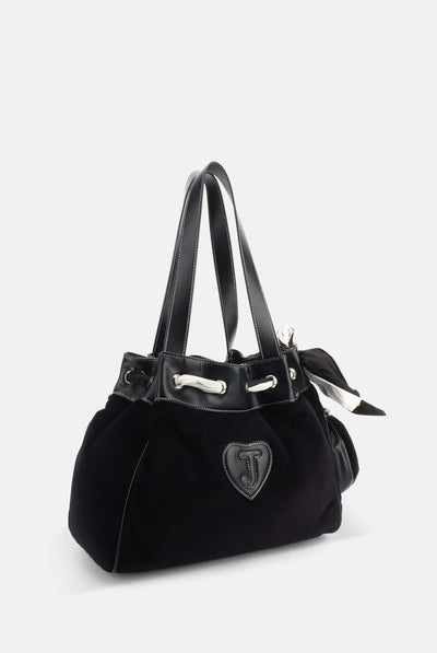 Borsa a mano DayDreamer Fairytale Nero in velour