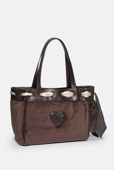 Borsa a mano DayDreamer Fairytale Marrone in velour