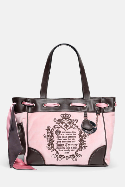 Borsa a mano DayDreamer Fairytale Rosa Juicy in velour