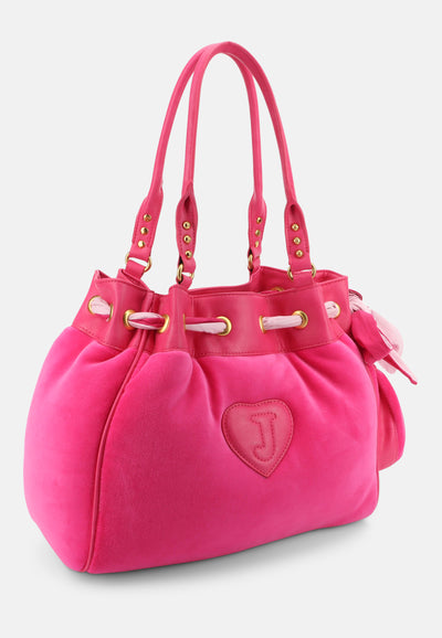 Borsa a mano Day Dreamer grande in cotone colore Rosa