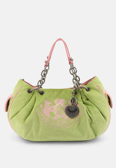 Borsa a mano Day Dreamer media in cotone colore Verde