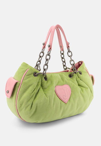 Borsa a mano Day Dreamer media in cotone colore Verde
