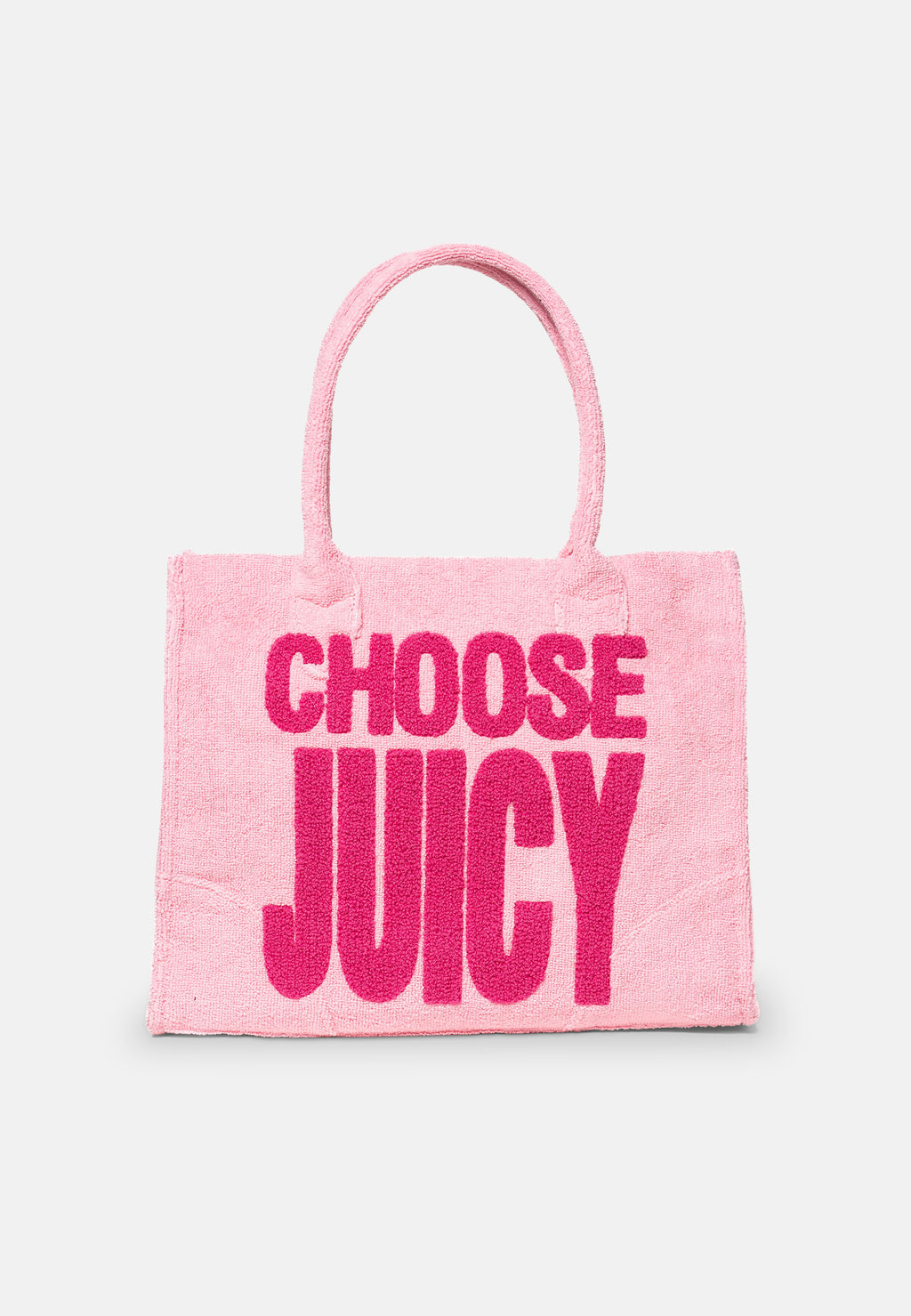 Shopper Iris Rosa ciliegio effetto bouclé