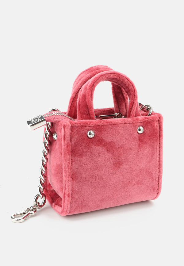 Charm Iris Micro Shopper – Rosso Lampone