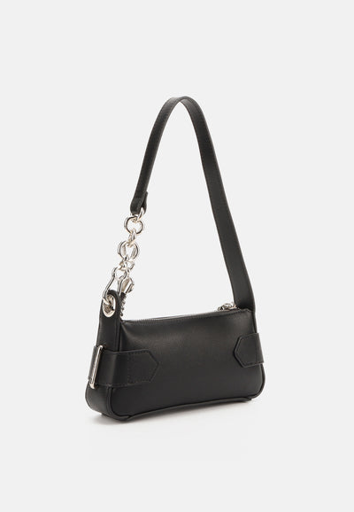 Borsa a Spalla Piccola Jasmine in Ecopelle – Nero