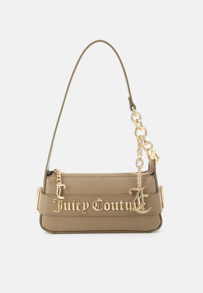 Borsa a spalla Jasmine in ecopelle tortora
