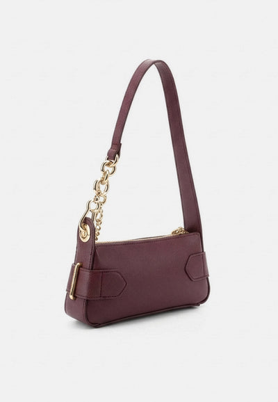 Borsa a spalla Jasmine in ecopelle bordeaux