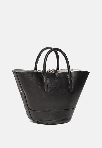 Borsa a secchiello Jasmine Nera con logo