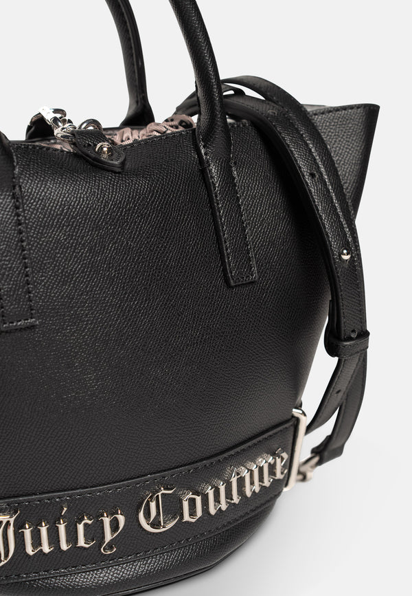 Borsa a secchiello Jasmine Nera con logo