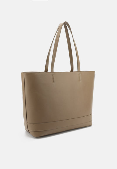Borsa Shopper Grande Jasmine in Ecopelle – Tortora