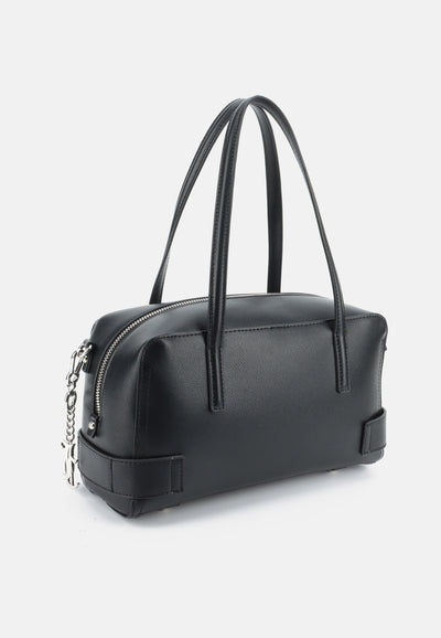 Borsa Bowling Jasmine in Ecopelle – Nero
