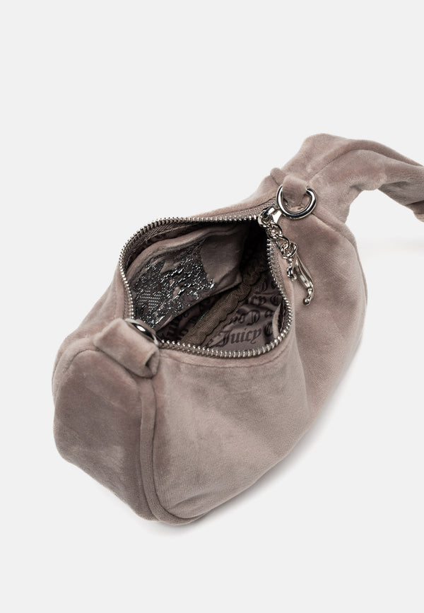 Borsa a mano Blossom in velluto con tracolla colore Beige