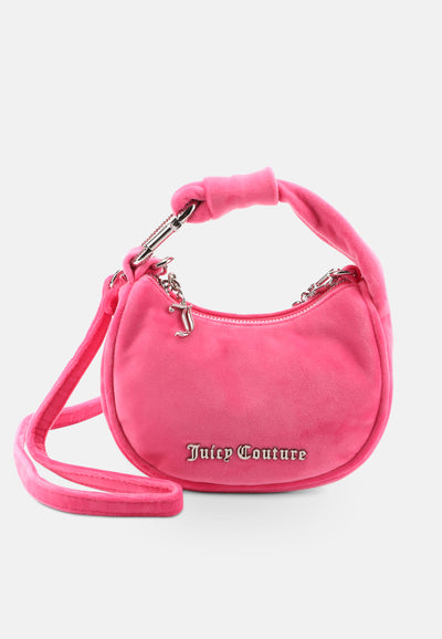 Borsa a mano Blossom in velluto con tracolla colore Rosa