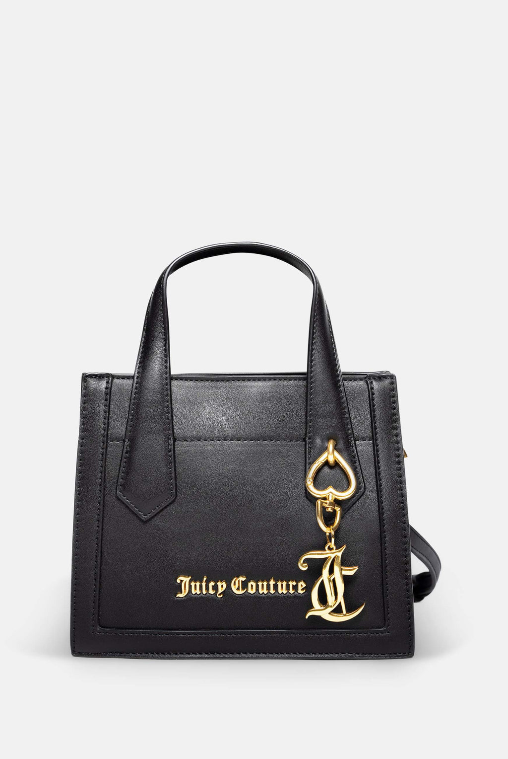 Mini borsa a mano con tracolla Lily Nero in ecopelle