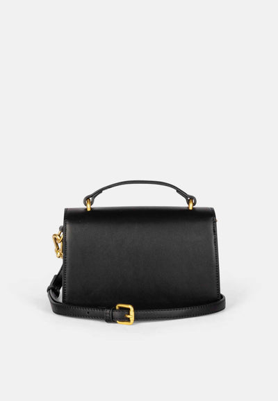 Borsa a Tracolla Lily in Ecopelle – Nero