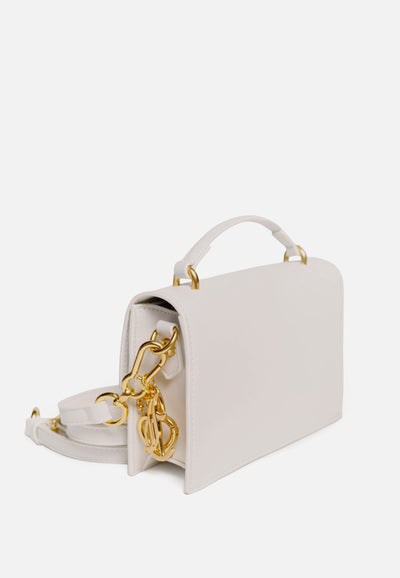 Borsa a Tracolla Lily in Ecopelle – Panna