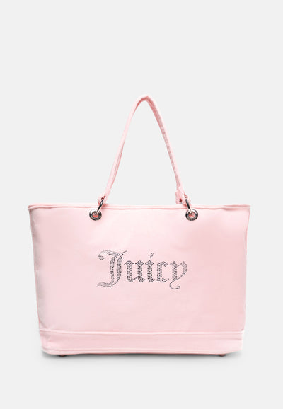 Borsa a mano grande Kimberly Rosa Juicy in velour