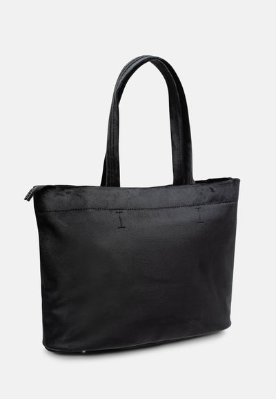 Shopper Kimberly Nera in velluto