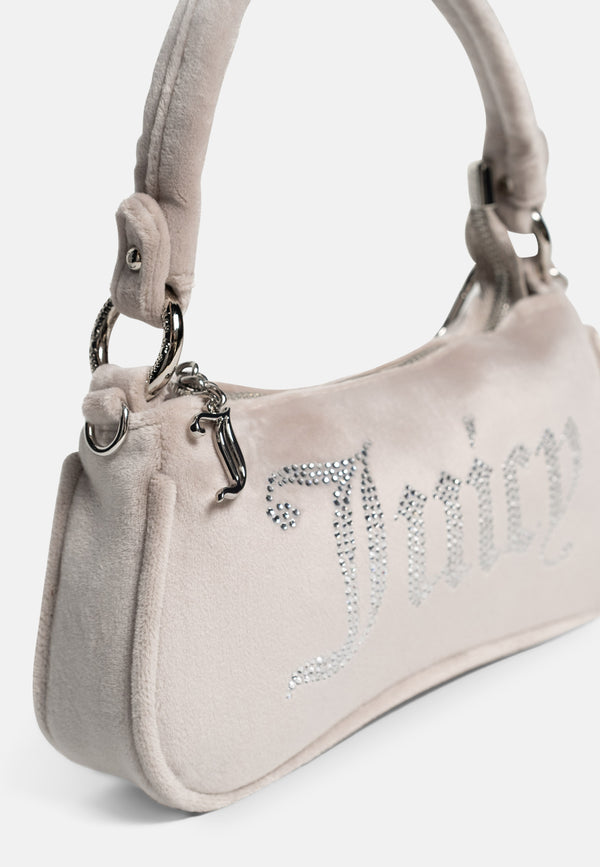 Borsa a spalla Kimberly Tortora in velluto