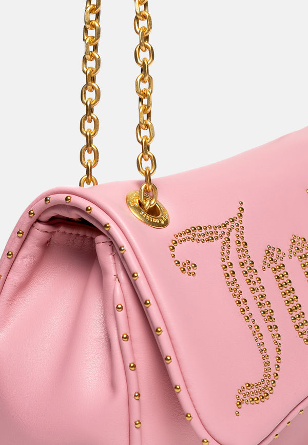 Borsa a spalla Kimberly Rosa Juicy con catena
